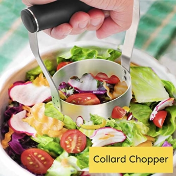 HULISEN Ergonomic Food Chopper with Serrated Edge