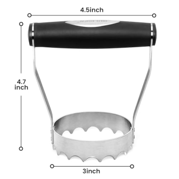 HULISEN Ergonomic Food Chopper with Serrated Edge