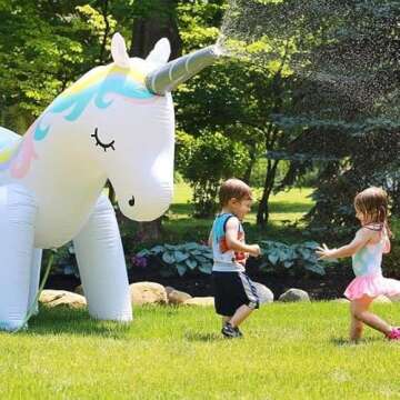 Float Joy Unicorn Sprinkler for All Outdoor Fun