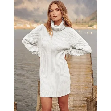 Shop ANRABESS Women Oversized Sweater Dress for Cozy Style