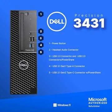 Dell Precision Workstation PC | Intel i5 & Quadro P620 GPU