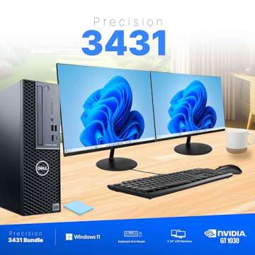 Dell Precision Workstation PC | Intel i5 & Quadro P620 GPU