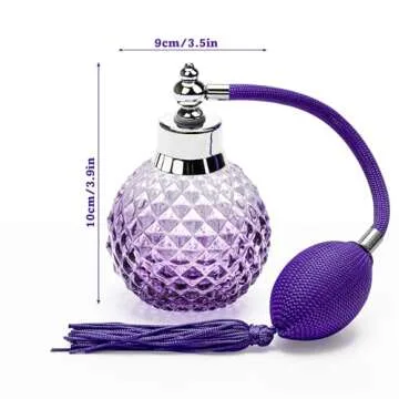 Stylish Vintage Crystal Perfume Atomizer - Refillable 100ml