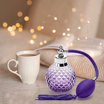 Stylish Vintage Crystal Perfume Atomizer - Refillable 100ml