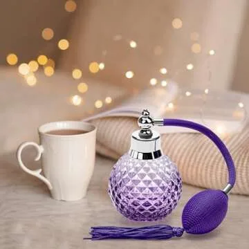 Stylish Vintage Crystal Perfume Atomizer - Refillable 100ml