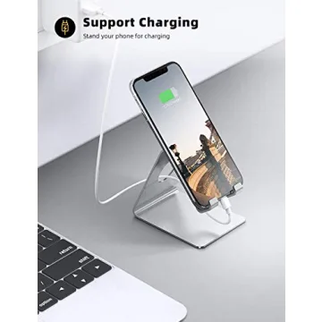 Lamicall Cell Phone Stand for iPhone & Smartphones