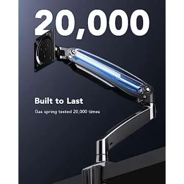 HUANUO Adjustable Monitor Arm for 40 Inch Screens