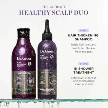Dr. Groot Hair Thickening Shampoo, Korean Hair Care with Biotin, Rosemary Oil to help Volumize Thinning, Damaged Hair, Hydrate Hair and Scalp, Biotin Shampoo,Scalp Revitalizing Solution