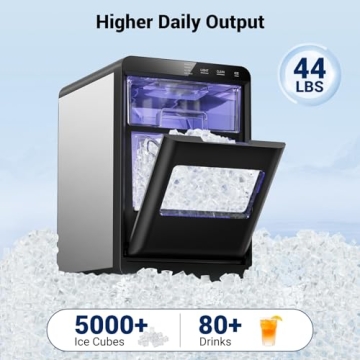Nugget Ice Maker Produces Chewable Ice in 5 Minutes