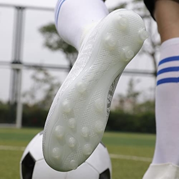 Qzzsmy Boys Soccer Shoes Premium Leather Comfort GMCD2028