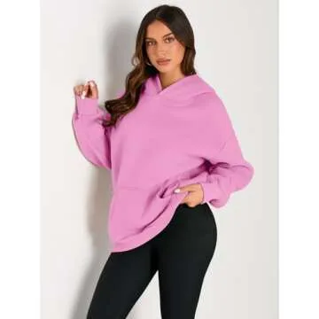 Trendy Queen Womens Oversized Hoodies Fleece Sweatshirts Long Sleeve Sweaters Pullover Fall Outfits ...