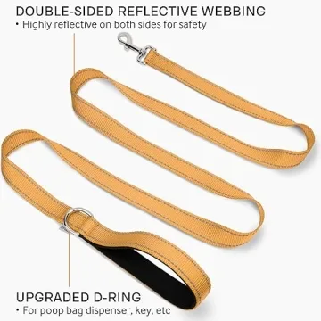 Joytale Reflective Dog Leash Safe Durable Stylish Night Walks