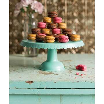 Now Designs Tin Cake Stand, Aqua