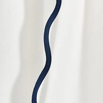 Chic Scallop Edge Window Curtain Set - Coastal Home Decor