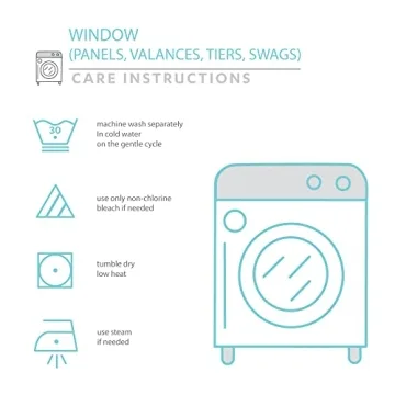 Chic Scallop Edge Window Curtain Set - Coastal Home Decor