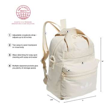 Stylish adidas Originals Micro Backpack - Eco-Friendly Mini Travel Bag