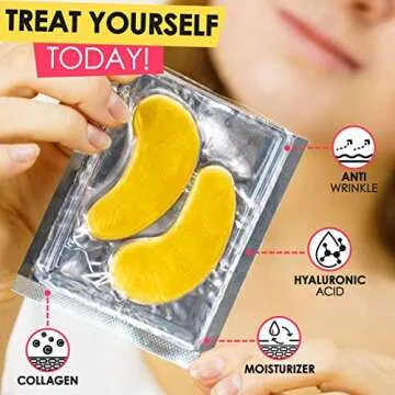 Cedlize 24K Gold Under Eye Collagen Patch - Anti-Aging Treatment