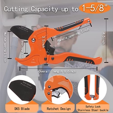 Zantle Pipe Cutter - Efficient One-hand Ratcheting Tool