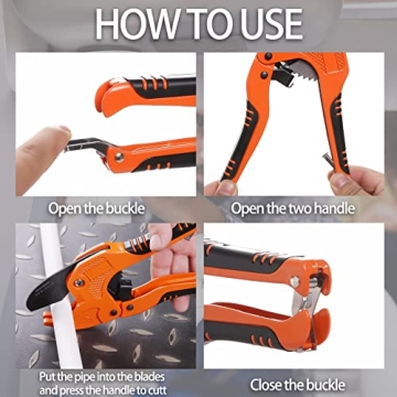 Zantle Pipe Cutter - Efficient One-hand Ratcheting Tool