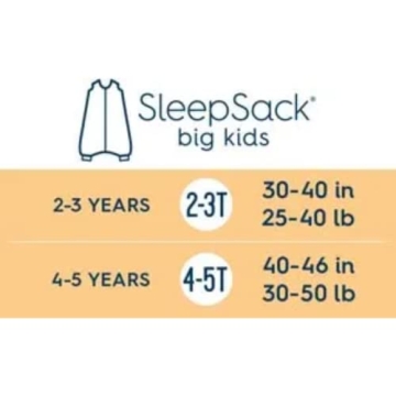 HALO Big Kids Sleepsack Lightweight Knit Wearable Blanket, TOG 0.5, Blue, 2T-3T