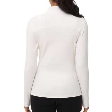Soft Mock Turtleneck Long Sleeve Shirt for Women