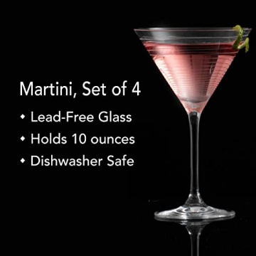 Mikasa Cheers Martini Glass Set of 4 - 10-Ounce