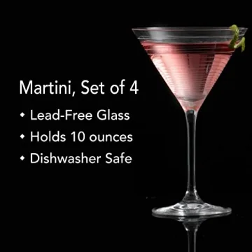 Mikasa Cheers Martini Glass Set of 4 - 10-Ounce