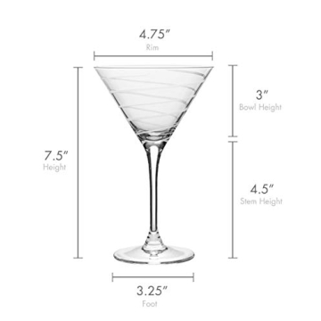 Mikasa Cheers Martini Glass Set of 4 - 10-Ounce