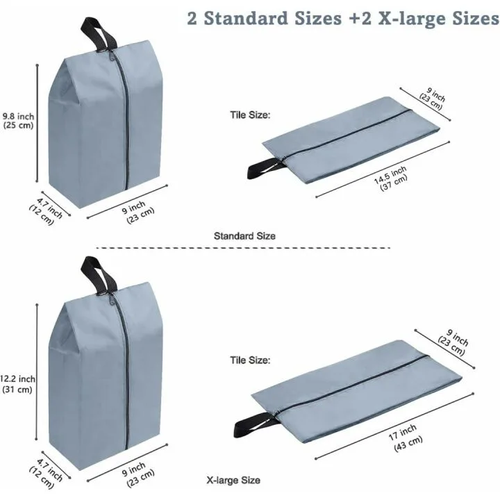 YAMIU Waterproof Shoe Bags Set of 4 for Travel