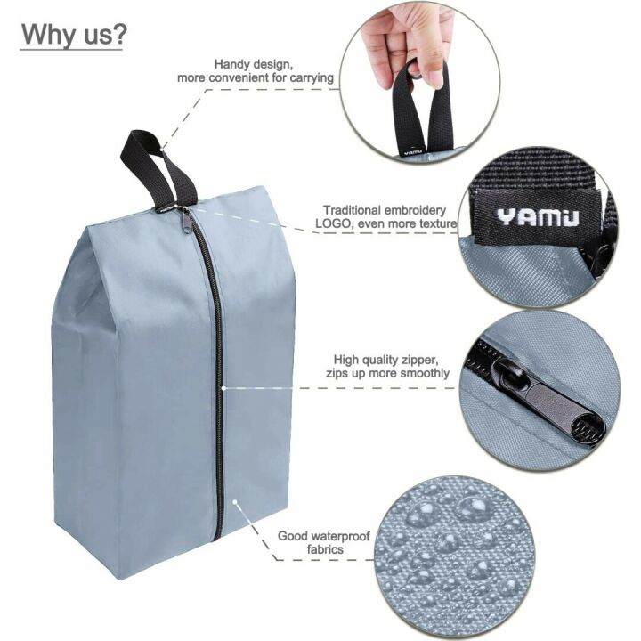 YAMIU Waterproof Shoe Bags Set of 4 for Travel