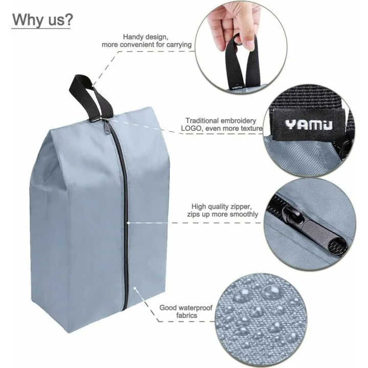 YAMIU Waterproof Shoe Bags Set of 4 for Travel