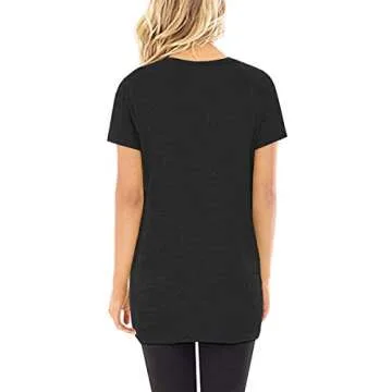 Stylish SAMPEEL Casual Twist Knot Tunics Tops for Women