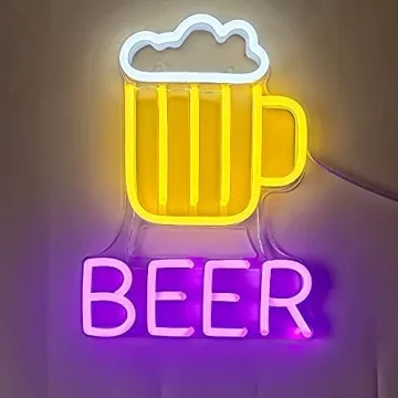 Miller Lite LED Neon Beer Sign for Bar Home Decor