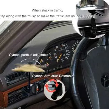 2025 New Car Drum Cymbal Mini Set for Fun Driving