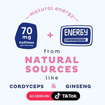 KOS Energizing Blue Spirulina Blend - USDA Certified Organic - B Vitamins, Ashwagandha, Ginseng, Ada...