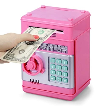 Refasy Digital Piggy Bank for Kids - Fun, Secure Money Saving Toy