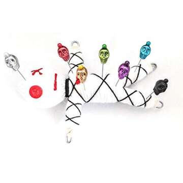 Karma Keepers 'Mascot' Voodoo Doll with Custom Skull Pins