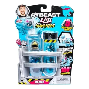 Exciting MrBeast Lab Swarms Lab Pack - 5 Collectible Characters and Fun Experiment