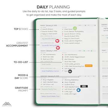 Undated, 2025 Planner, 8.5" x 11" - The #1 Productivity Planner to Achieve Your 2025 Goals - Planner...