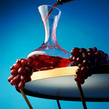 Godinger Wine Decanter Carafe - Elegant Hand Blown Aerator