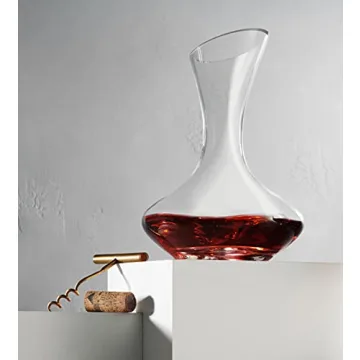 Godinger Wine Decanter Carafe - Elegant Hand Blown Aerator