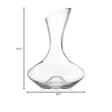 Godinger Wine Decanter Carafe - Elegant Hand Blown Aerator