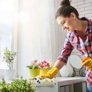 CHENGU Swedish Kitchen Dishcloths, 6 Pcs Absorbent Dish Towels, Reusable Sponge Cleaning Dish Cloths, Fast Drying, Washable Decorative Tea Towels, No Odor, Bar Hand Towel (Wildflower)