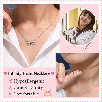 UNGENT THEM 18th Birthday Decorations Gifts for Girls, 18 Year Old Girl Birthday Necklace Gifts for ...