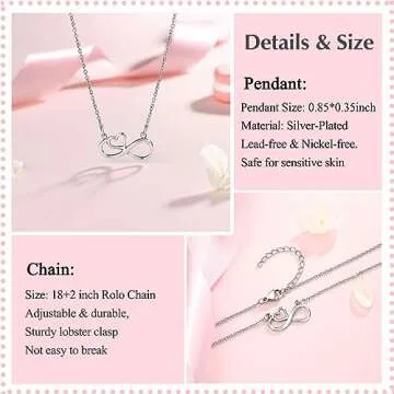 UNGENT THEM 18th Birthday Decorations Gifts for Girls, 18 Year Old Girl Birthday Necklace Gifts for Teen Girls