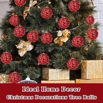 Oversized Sequin Christmas Balls for Festive Decor