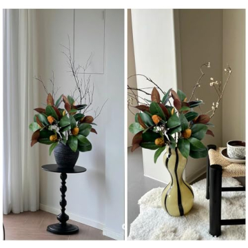 Faux Magnolia Branches - 4 Pack of 32 inch Artificial Stems