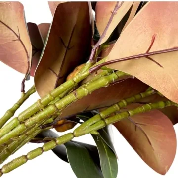 Faux Magnolia Branches - 4 Pack of 32 inch Artificial Stems