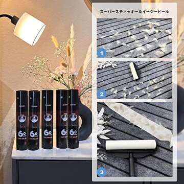 RIKMSS Large Pet Lint Roller for Easy Hair Removal