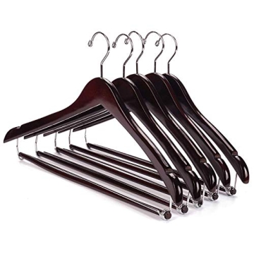 Nature Smile Wooden Hangers for Suits & Coats Pack of 5